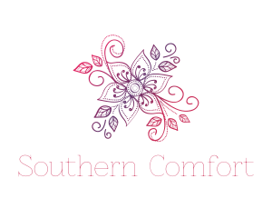 Pink & Purple Flower logo design