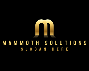 Luxury Company Letter M logo design