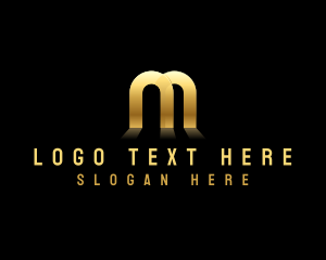 Real Estate - Luxury Company Letter M logo design