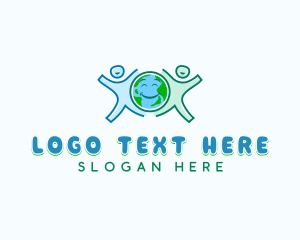 People - Planet Earth People logo design