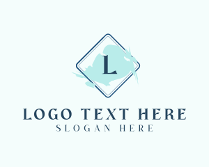 Letter - Watercolor Paint Cosmetics logo design