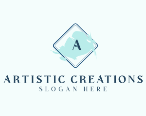 Watercolor Paint Cosmetics logo design