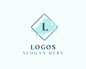 Letter - Watercolor Paint Cosmetics logo design