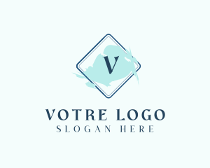 Paint And Sip - Watercolor Paint Cosmetics logo design