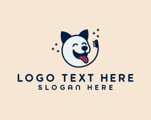Cartoon - Puppy Dog Pet Care logo design