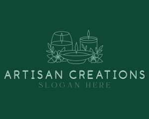 Artisanal Flower Candles logo design