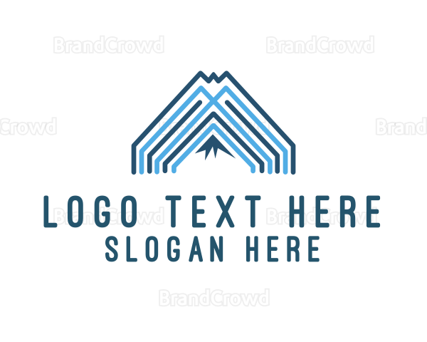 Travel Mountain Climbing Logo