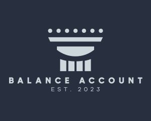 Account - Justice Attorney Pillar logo design