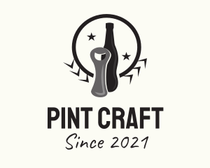 Pint - Beer Bottle Opener logo design