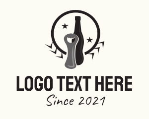 Liquor Shop - Beer Bottle Opener logo design