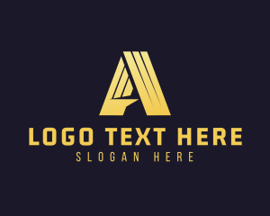 Letter A - Premium Fold Agency logo design