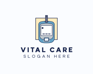 Medical Glucose Meter logo design