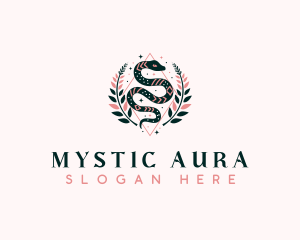 Mystic Snake Boho logo design