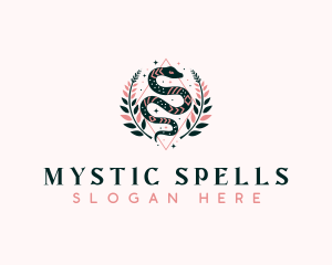 Mystic Snake Boho logo design