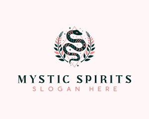 Mystic Snake Boho logo design