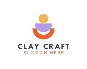 Geometric Ceramics Pottery logo design