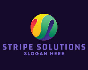 Colorful Paint Marble logo design