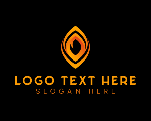 Warm - Fire Flame Fuel logo design