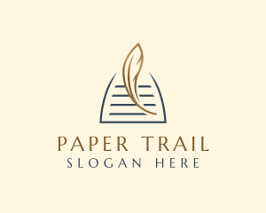 Document - Quill Pen Document logo design