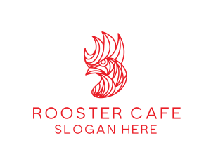 Rooster Chicken Poultry logo design