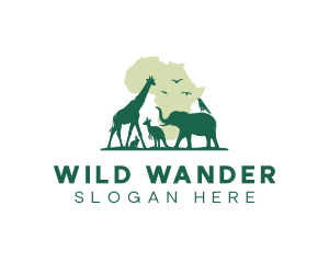 Africa Wild Animals logo design