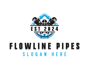 Pipes - House Pipe Plumbing logo design