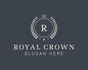 Crown Wreath Academy logo design