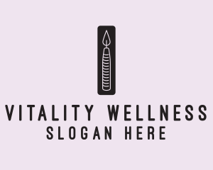 Wellness Spa Scented Candle logo design