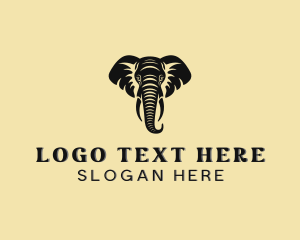 Kenya - Safari African Elephant logo design