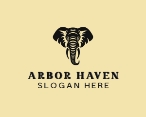 Safari African Elephant  Logo