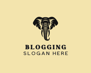 Safari African Elephant  Logo