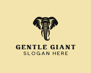 Safari African Elephant  logo design