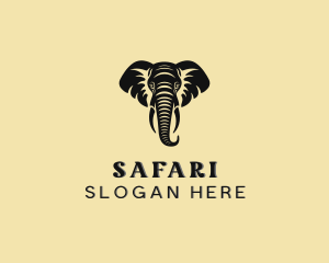 Safari African Elephant  logo design