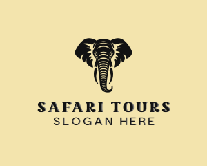 Kenya - Safari African Elephant logo design