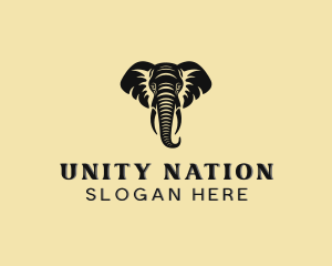 Safari African Elephant  logo design