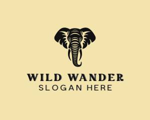 Safari African Elephant  logo design