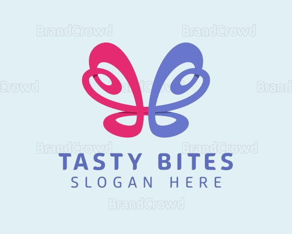 Butterfly Loop Sign Logo