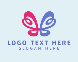 Sign - Butterfly Loop Sign logo design
