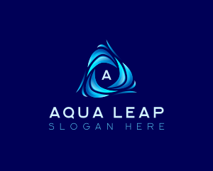 Water Tech Wave logo design