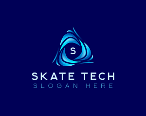 Water Tech Wave logo design