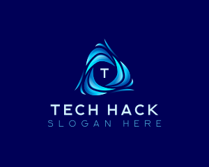 Water Tech Wave logo design