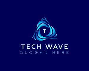 Water Tech Wave logo design