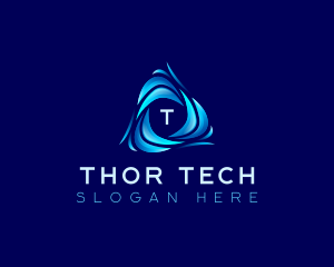 Water Tech Wave logo design