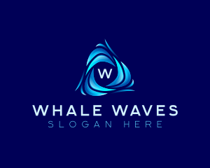 Water Tech Wave logo design