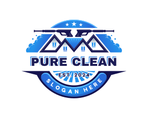 Clean Pressure Washer Hydro logo design