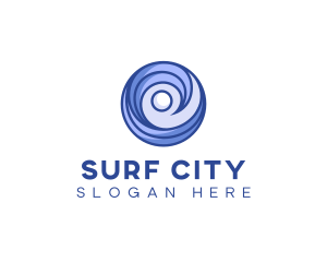 Sea Wave Surfing logo design