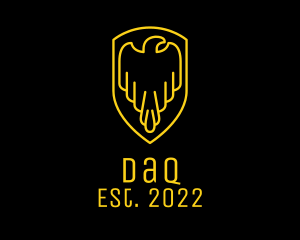 Bird - Gold Eagle Security logo design