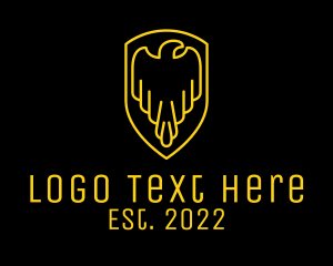 Wild Bird - Gold Eagle Security logo design