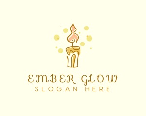 Ember - Candle Light Ember logo design