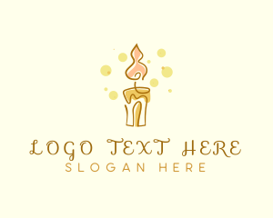 Relax - Candle Light Ember logo design